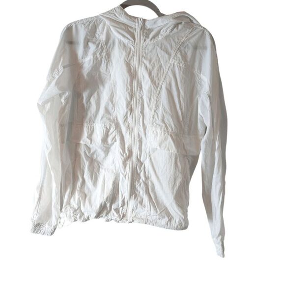 LULULEMON ATHLETICA Hood Lite Jacket In White Size 8 - Picture 4 of 5
